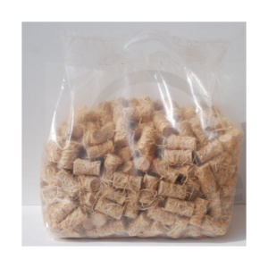 Sac d’allume-feux naturel – 12,5 kg (≈ 950 pièces) – Laine de bois et cire alimentaire