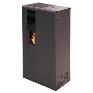 Poêle à granulés BELLEZA SMILE 5,5 kW – Noir, pilotage smartphone, design compact